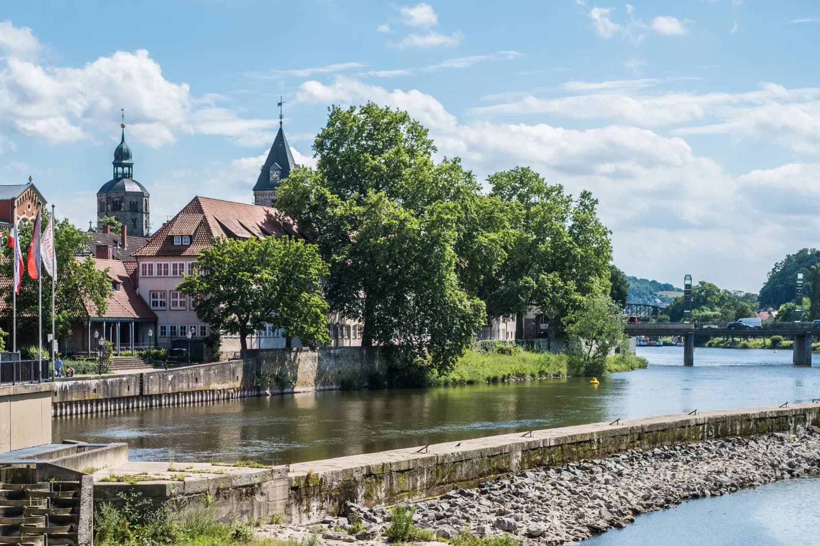 Weserpromenade von Hameln 1