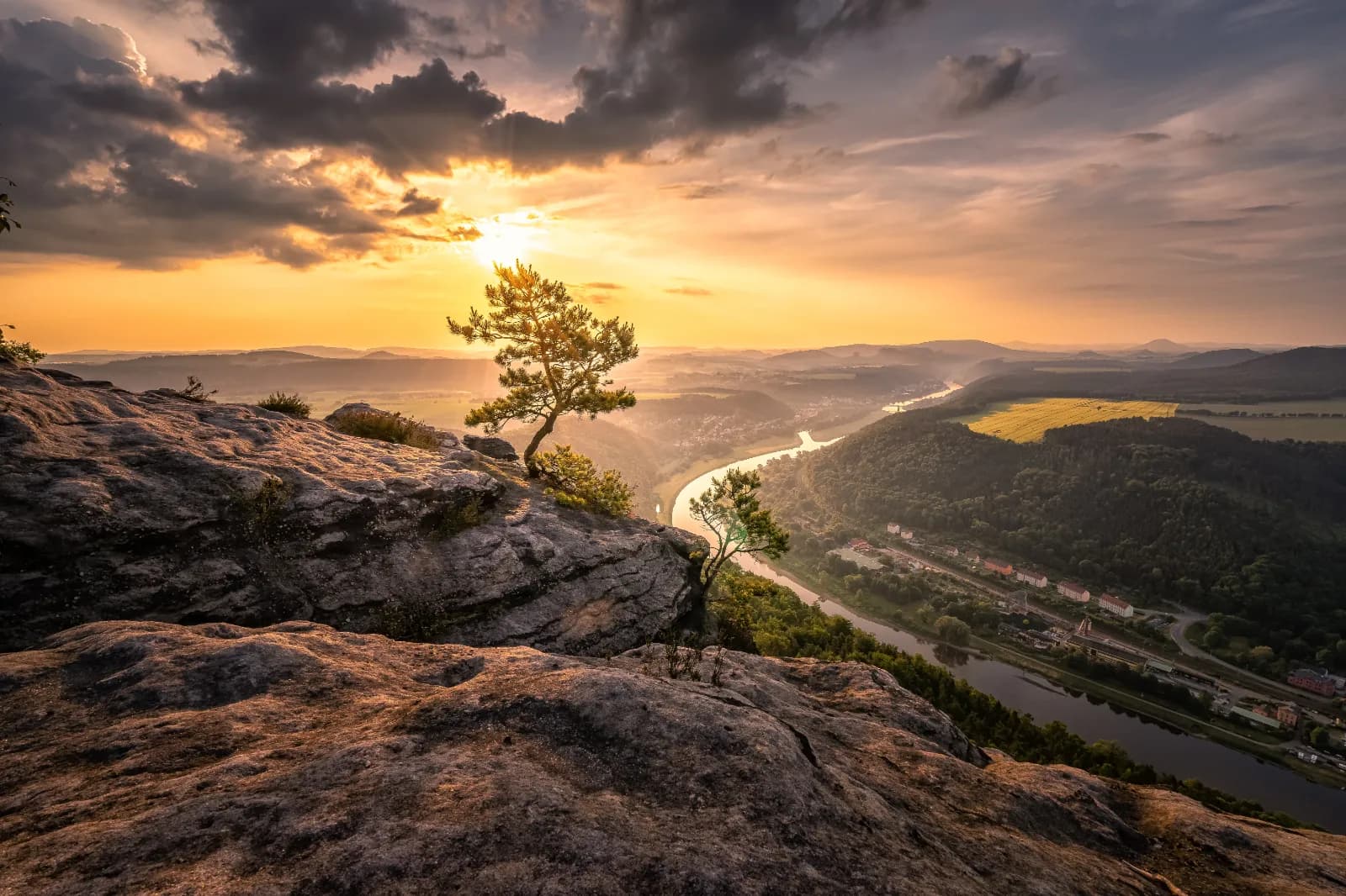 Aussichtspunkt am Lilienstein  1